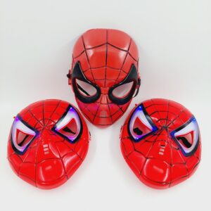 Spiderman Örümcek Adam Işıklı Maske  2 adedi ışıklı  1 adedi ışıksız  !!! 2.EL ÜRÜNDÜR !!!